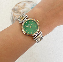 Load image into Gallery viewer, Mixed Green Orbit Metal Watch