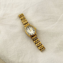 Load image into Gallery viewer, Gold White Reina Metal Watch