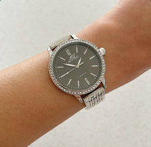Load image into Gallery viewer, Silver Black Girly Girl Metal Watch