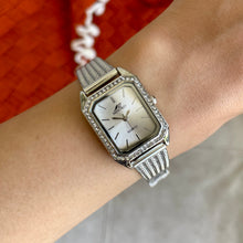 Load image into Gallery viewer, Silver White Marquise Metal Watch