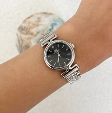 Load image into Gallery viewer, Silver Black Orbit Metal Watch