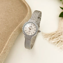 Load image into Gallery viewer, Silver X White Luxe Metal Watch