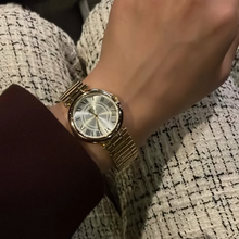Load image into Gallery viewer, Gold White Diaries Metal Watch