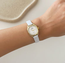 Load image into Gallery viewer, White BusinessGal Leather Watch
