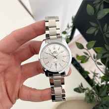 Load image into Gallery viewer, Silver White Ivory Dial Men Metal Watch
