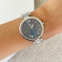 Load image into Gallery viewer, Silver X Blue Lunelle Metal Watch