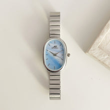 Load image into Gallery viewer, Silver Blue Girlfriend Metal Watch