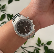 Load image into Gallery viewer, Silver Black Rosegold Florida Metal Watch