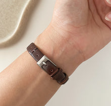 Load image into Gallery viewer, Brown White BusinessGal Leather Watch