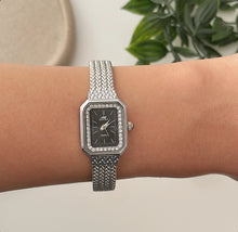 Load image into Gallery viewer, Silver x Black Gleam Metal Watch
