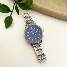 Load image into Gallery viewer, Silver Blue Girly Girl Metal Watch