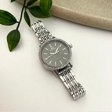 Load image into Gallery viewer, Silver Black Girly Girl Metal Watch