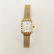Load image into Gallery viewer, Gold White Sunlit Metal Watch
