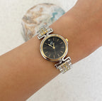Mixed Black Orbit Metal Watch