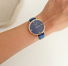Load image into Gallery viewer, Blue Target Leather Watch
