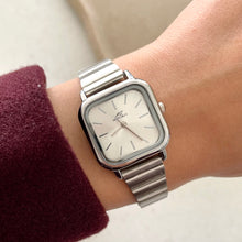 Load image into Gallery viewer, Silver X White Elara Metal Watch

