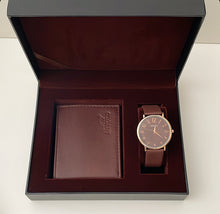 Load image into Gallery viewer, Leather Chic Men Watch &amp; Wallet Box
