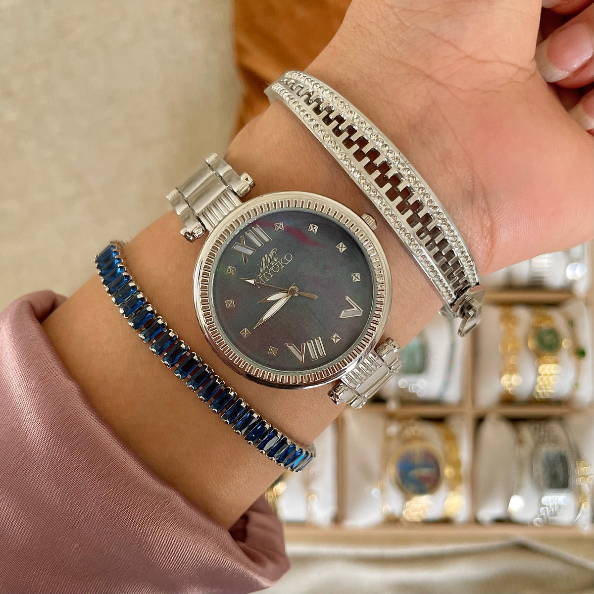 Silver Blue Luxuries Set