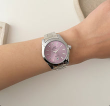 Load image into Gallery viewer, Silver Purple Harmony Unisex Metal Watch
