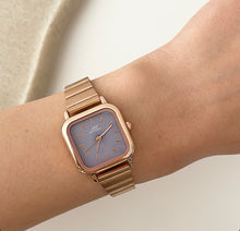 Load image into Gallery viewer, Rosegold Grey Dial Feminine Metal Watch
