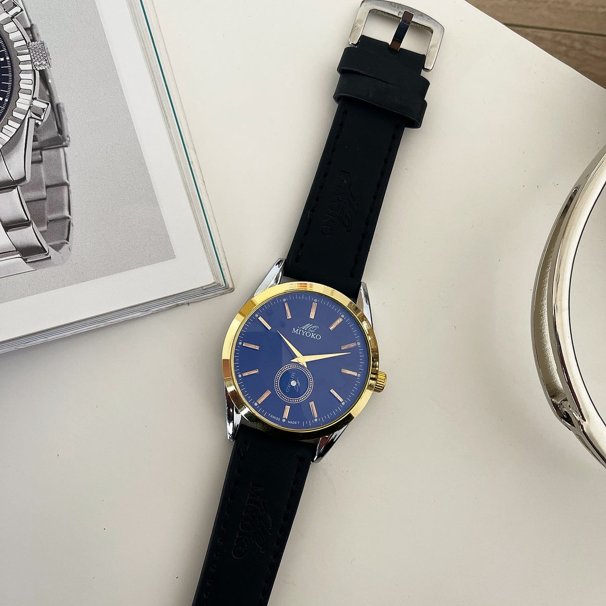 Black Gold Blue Valmere Men Watch