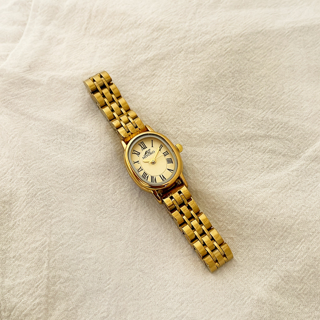 Gold Reina Metal Watch
