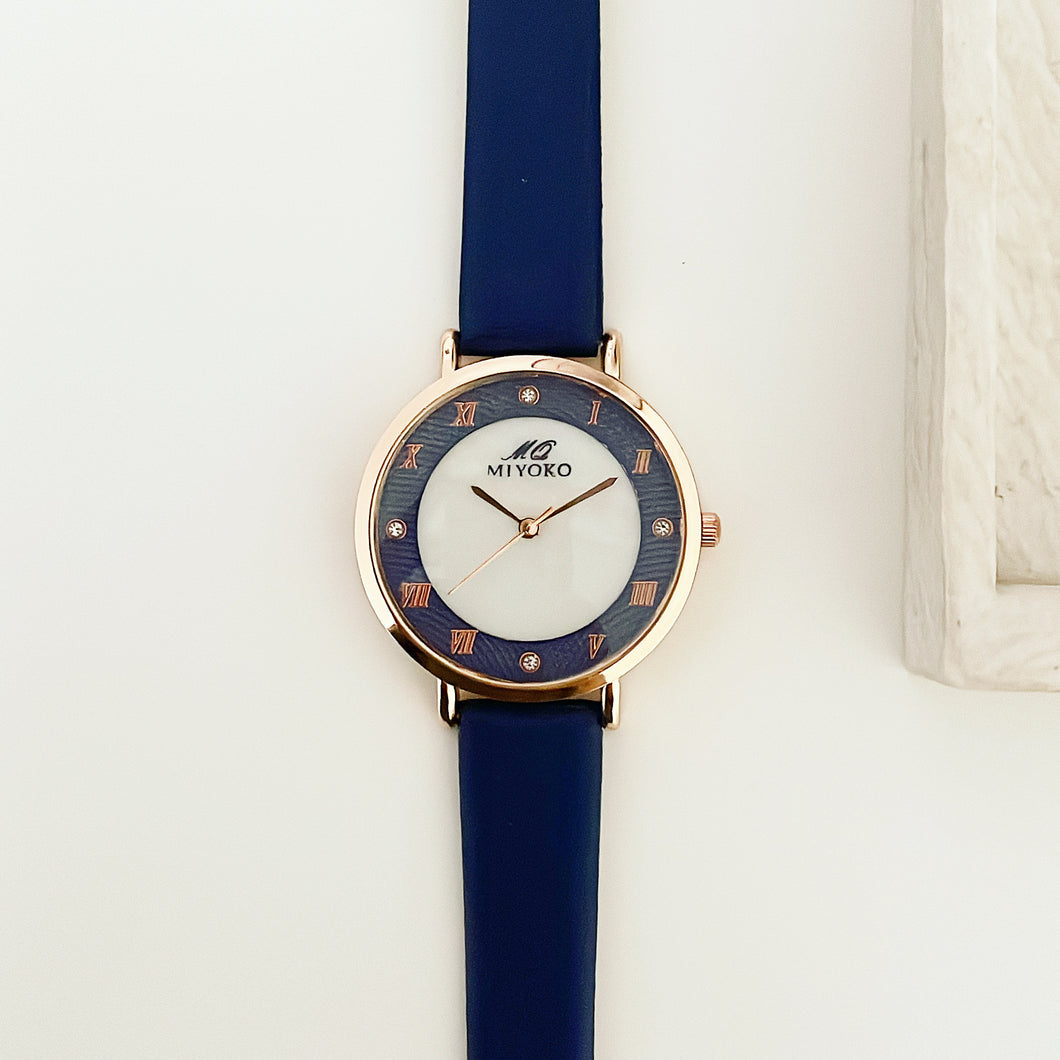 Blue Stunning Leather Watch