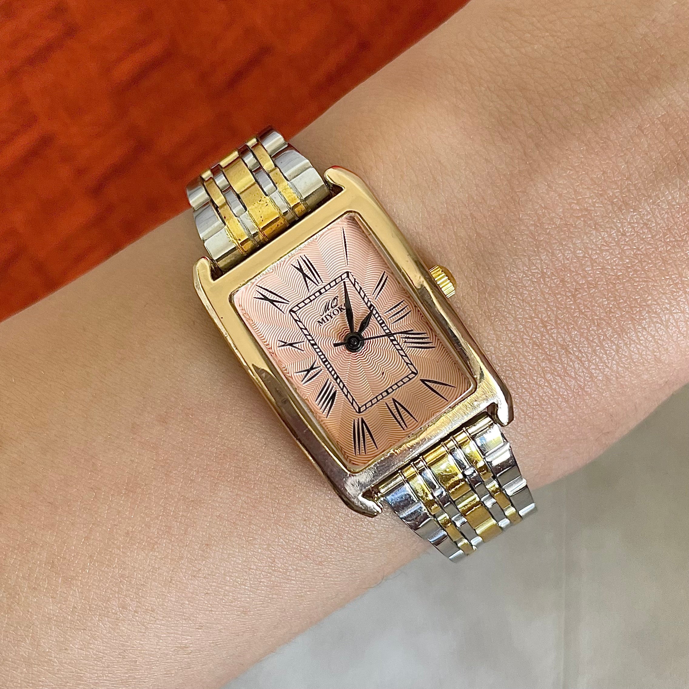 Mixed Gold X Rose Charming Metal Watch