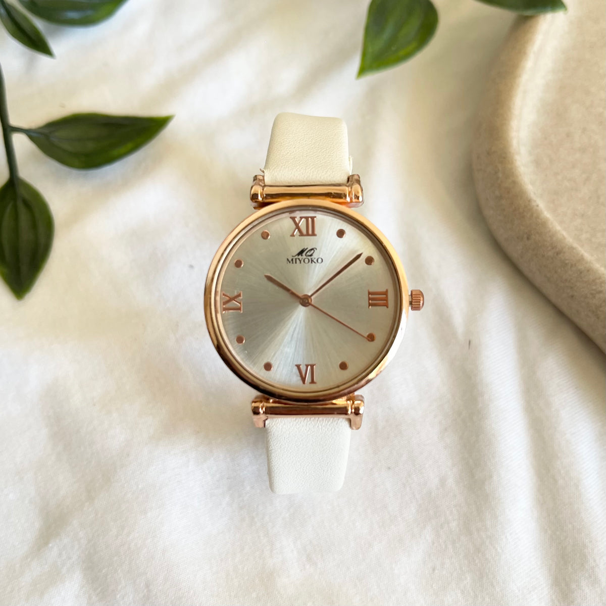White Orla Leather Watch