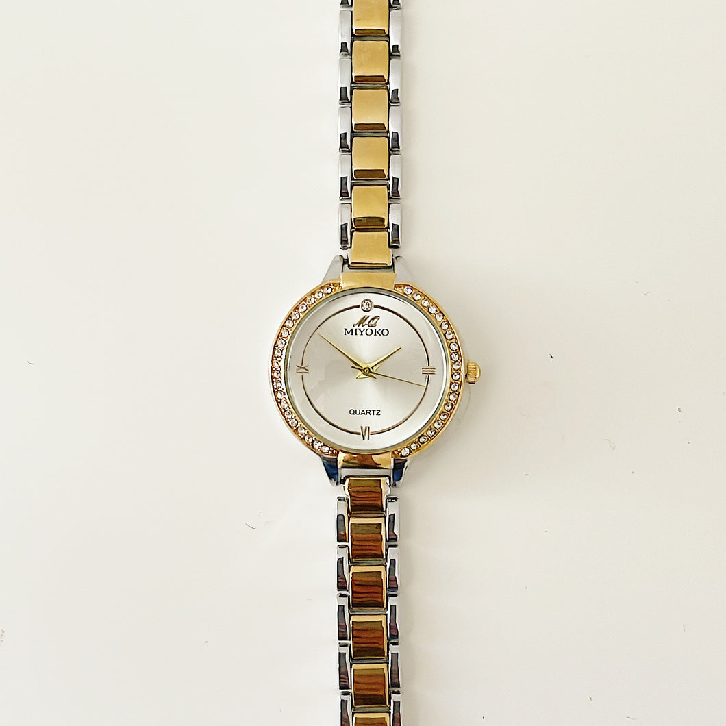 Mixed Gold Silver Office Metal Watch