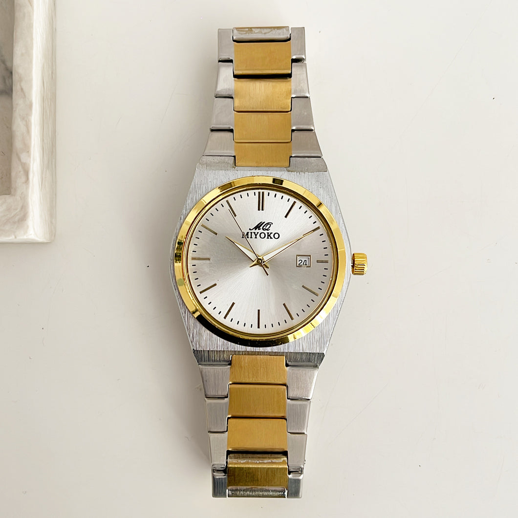 Mixed Gold White GENTIME Men Metal Watch