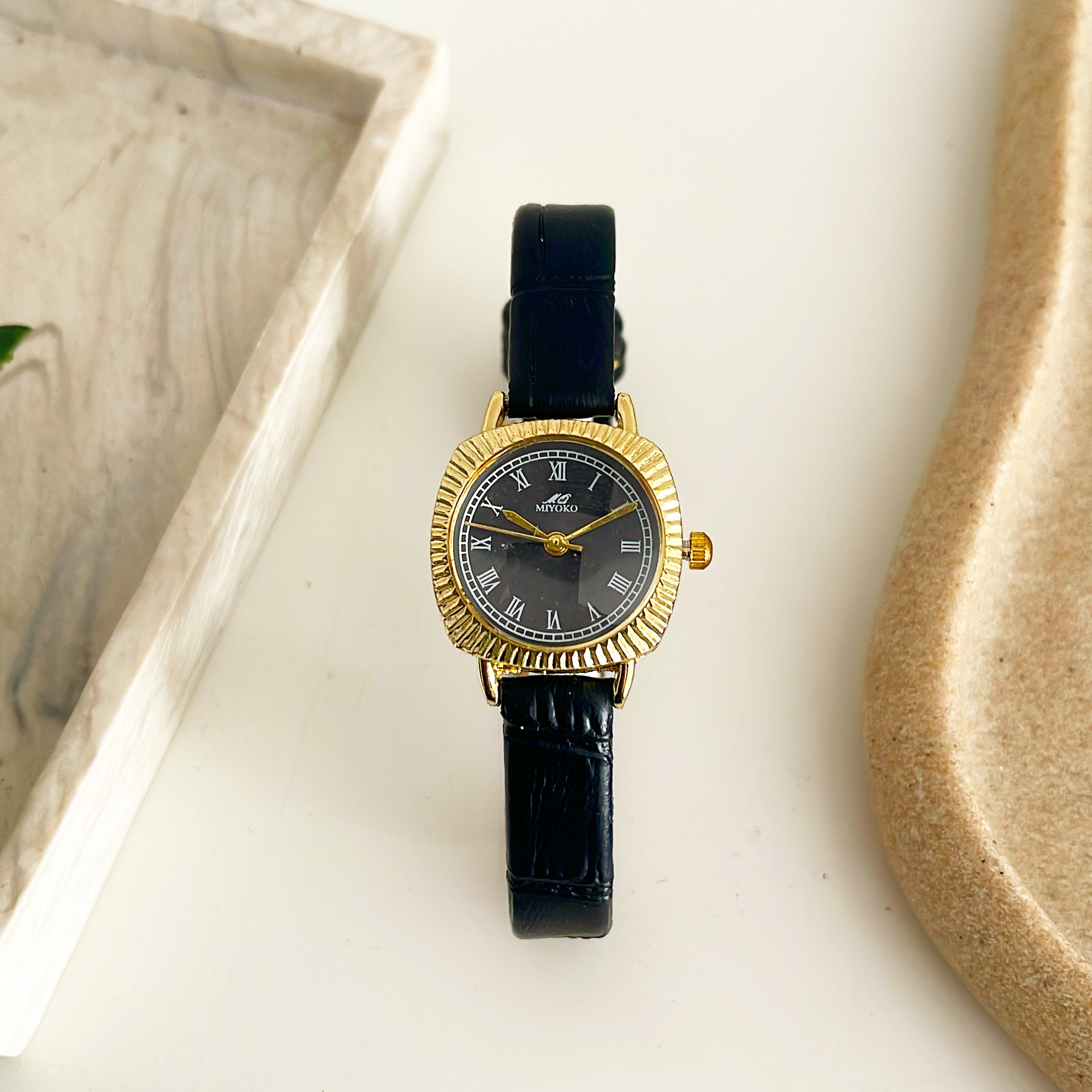 Black Imperium Leather Watch