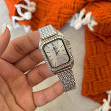 Load image into Gallery viewer, Silver White Marquise Metal Watch
