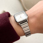 Silver X Black Elara Metal Watch