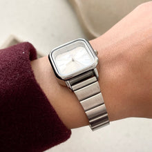 Load image into Gallery viewer, Silver X White Elara Metal Watch
