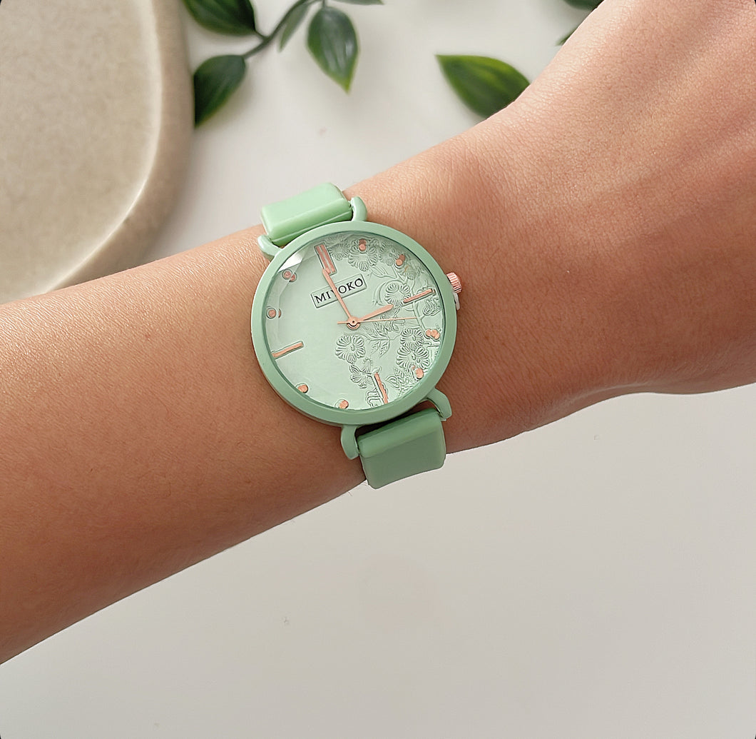 Green Tale Rubber Watch