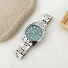 Load image into Gallery viewer, Silver Green Harmony Unisex Metal Watch
