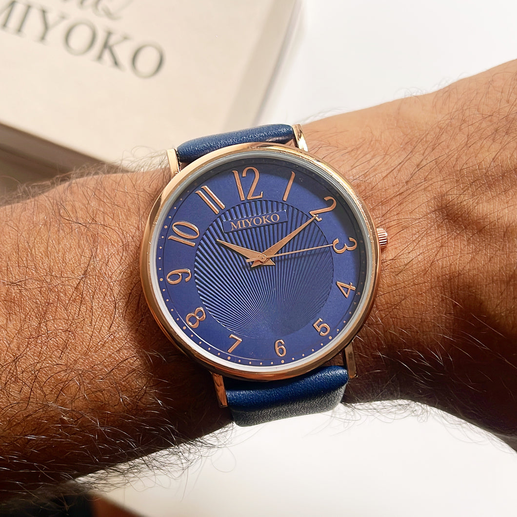 Blue Numeric Men Leather Watch