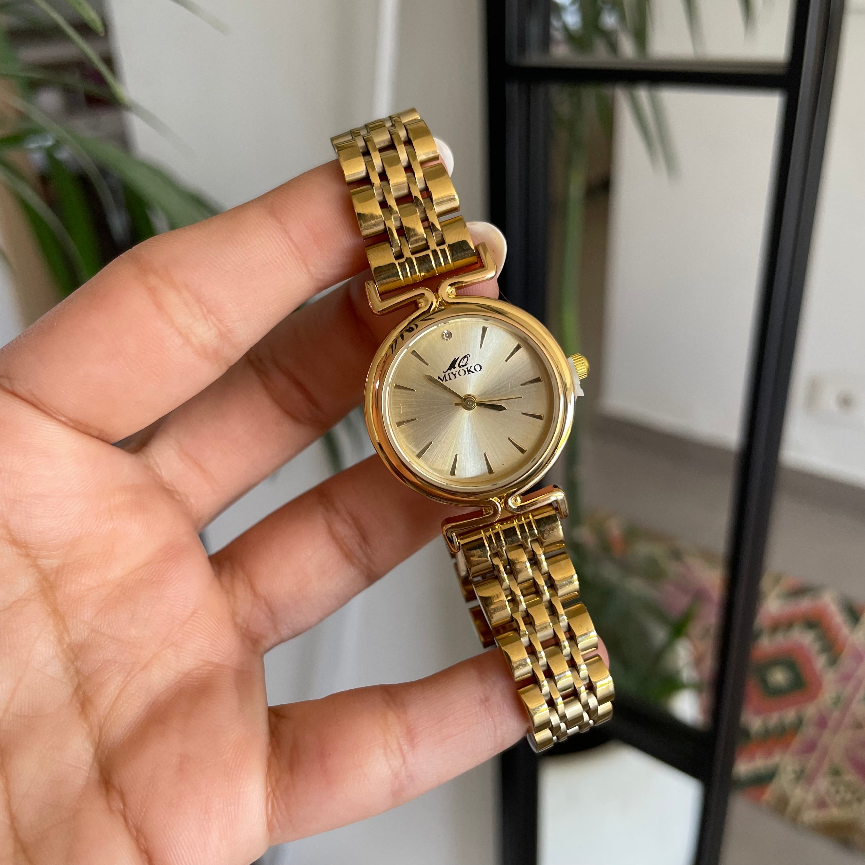 Gold Gold Orbit Metal Watch