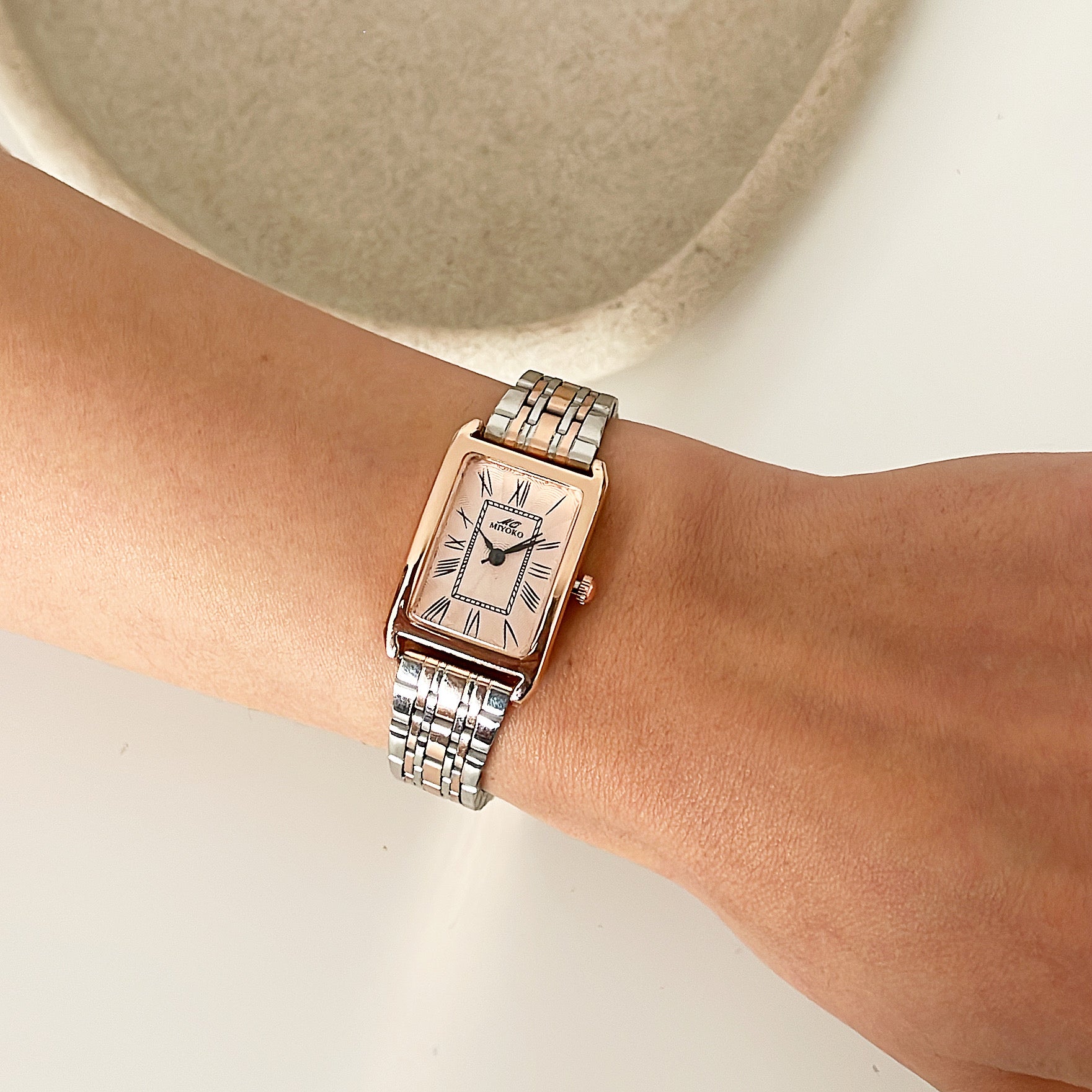 Mixed Rosegold Charming Metal Watch