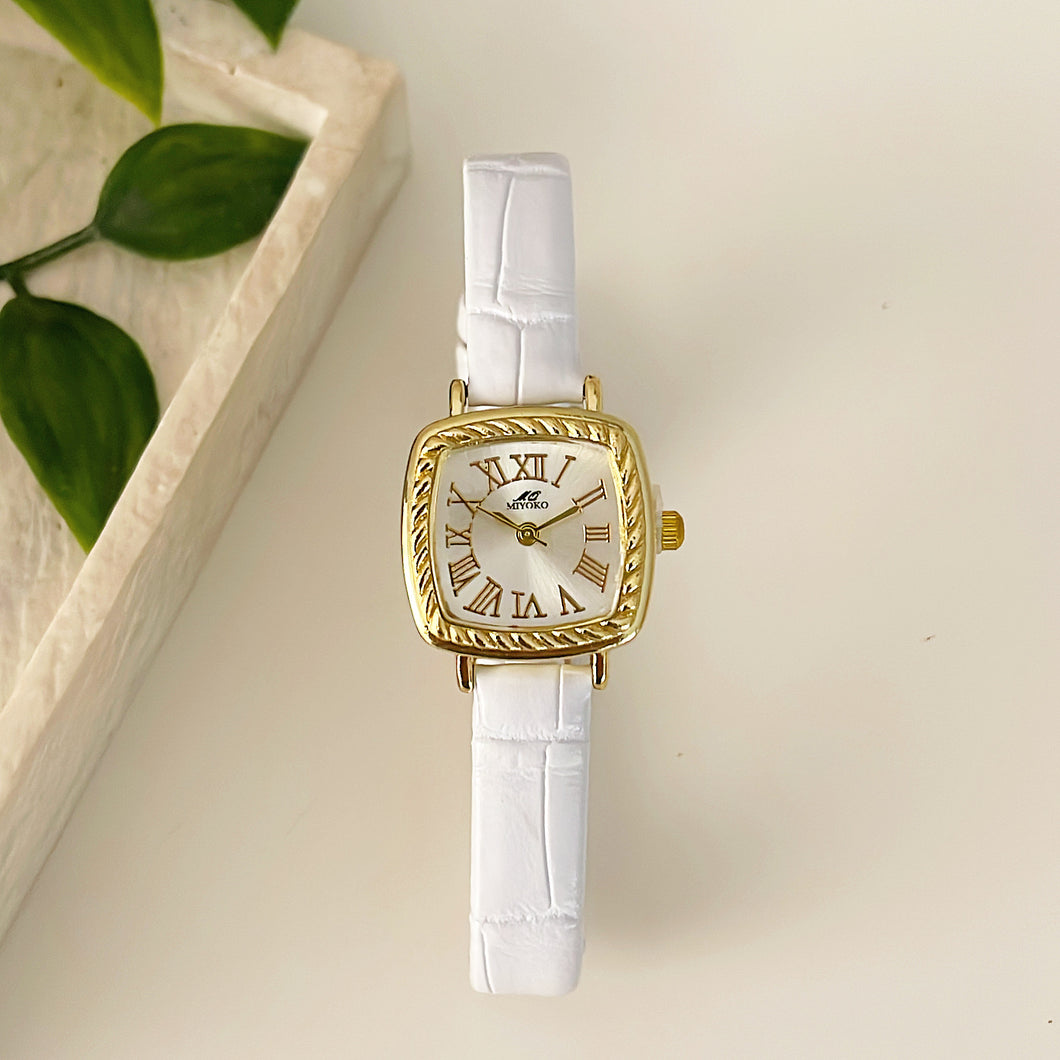 White Paragon Leather Watch