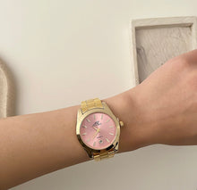 Load image into Gallery viewer, Gold Pink Metal Harmony Unisex Watch
