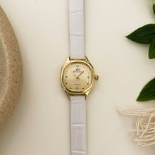 Load image into Gallery viewer, White Gold BusinessGal Leather Watch
