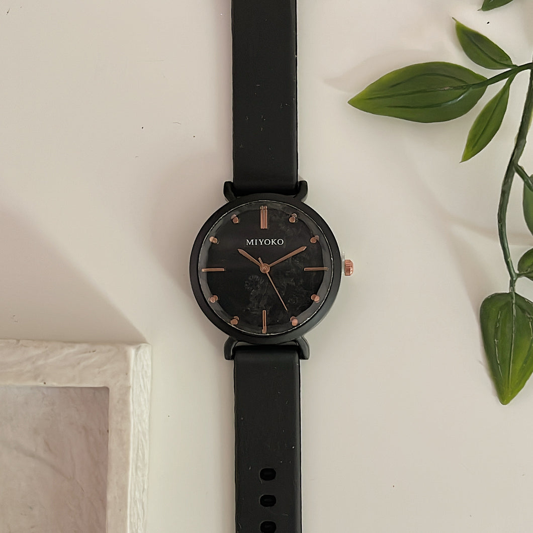 Black Tale Rubber Watch