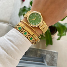 Load image into Gallery viewer, Emerald Green Giant Gold Set

