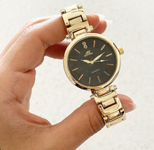 Load image into Gallery viewer, Gold X Black Elle Metal Watch
