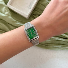Load image into Gallery viewer, Silver X Green Elowen Metal Watch
