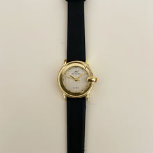 Load image into Gallery viewer, Black White Antiqua Leather Watch
