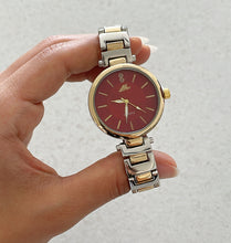 Load image into Gallery viewer, Mixed Red Elle Metal Watch
