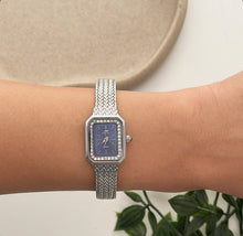 Load image into Gallery viewer, Silver x Blue Gleam Metal Watch
